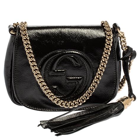 gucci soho patent bag|gucci crossbody jewelry.